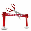 Grand Opening Kit-25" Ceremonial Scissors, Ribbon, Bows, Stanchions